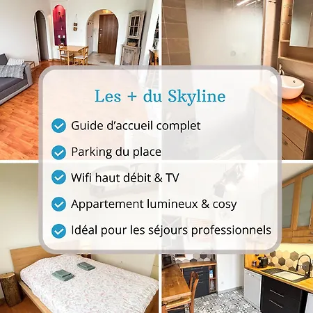 Le Skyline - F2 Avec Balcon Et Vue - Parking Prive Gratuit - Commerces A Proximite * Straatsburg